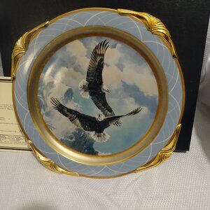 Fountainhead Collector Plate As Free As The Wind Eagle Mario Fernandez #/3633